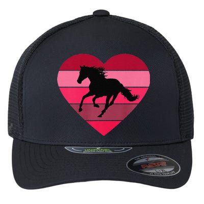 Horse Heart Horseback Equestrian Riding Cuten Women Premium Flexfit Unipanel Trucker Cap