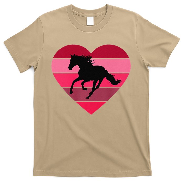 Horse Heart Horseback Equestrian Riding Cuten Women Premium T-Shirt