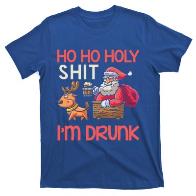 Ho Ho Holy Shit IM Drunk Funny Christmas Ing Cute Gift T-Shirt