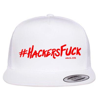 Hack.Xxx Hashtag Hackers Suck Flat Bill Trucker Hat