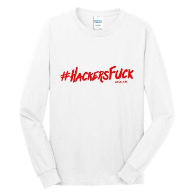 Hack.Xxx Hashtag Hackers Suck Tall Long Sleeve T-Shirt