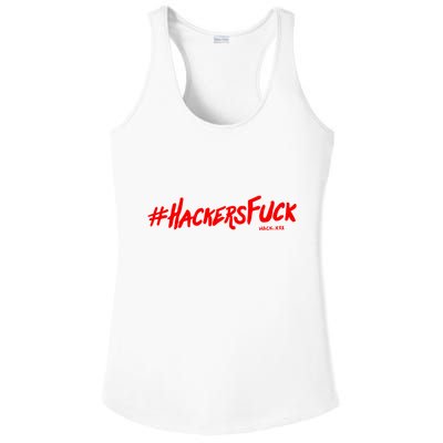 Hack.Xxx Hashtag Hackers Suck Ladies PosiCharge Competitor Racerback Tank