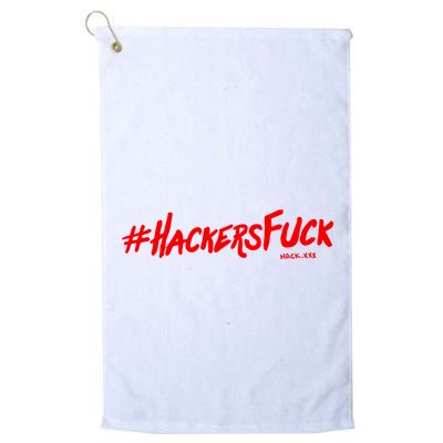 Hack.Xxx Hashtag Hackers Suck Golf Towel