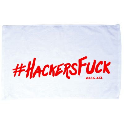 Hack.Xxx Hashtag Hackers Suck Microfiber Hand Towel