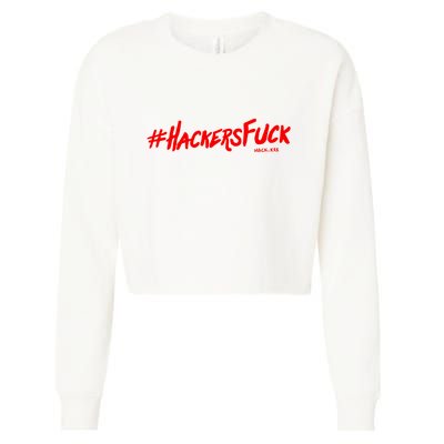 Hack.Xxx Hashtag Hackers Suck Cropped Pullover Crew