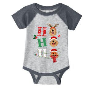 Ho Ho Ho Retrievers Golden Xmas Outfit Christmas Costume  Infant Baby Jersey Bodysuit