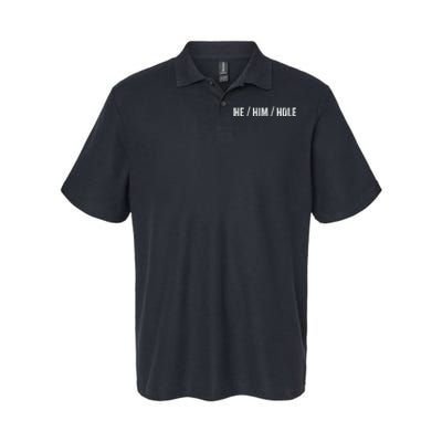 He Him Hole Softstyle Adult Sport Polo