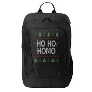 Ho Ho Ho Homo Homosexual Lgbt Ugly Christmas Meaningful Gift City Backpack