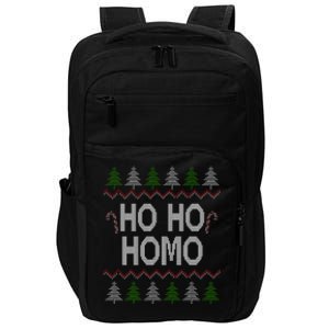 Ho Ho Ho Homo Homosexual Lgbt Ugly Christmas Meaningful Gift Impact Tech Backpack