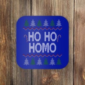 Ho Ho Ho Homo Homosexual Lgbt Ugly Christmas Meaningful Gift Coaster