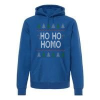 Ho Ho Ho Homo Homosexual Lgbt Ugly Christmas Meaningful Gift Premium Hoodie