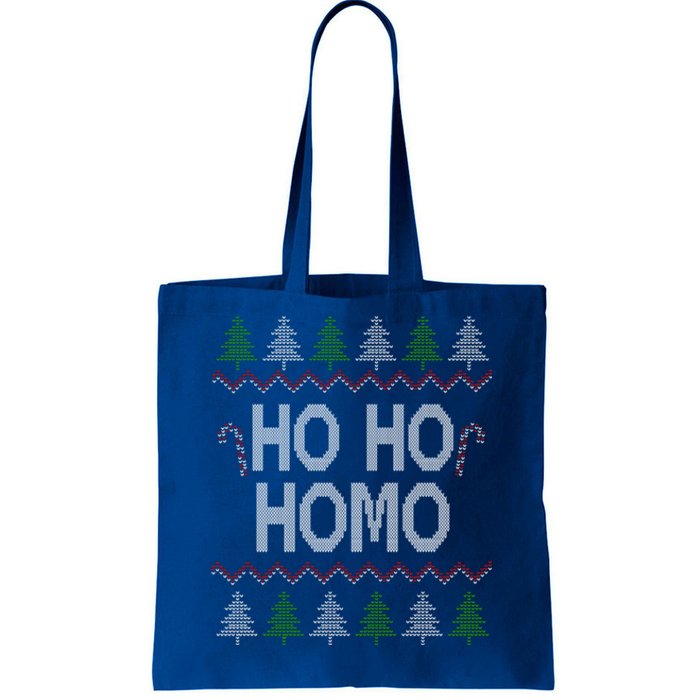 Ho Ho Ho Homo Homosexual Lgbt Ugly Christmas Meaningful Gift Tote Bag