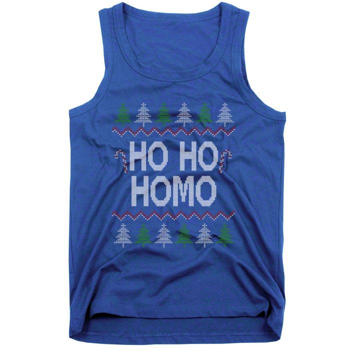 Ho Ho Ho Homo Homosexual Lgbt Ugly Christmas Meaningful Gift Tank Top