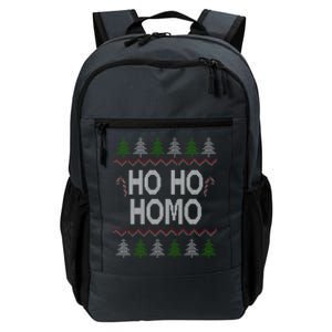 Ho Ho Ho Homo Homosexual Lgbt Ugly Christmas Meaningful Gift Daily Commute Backpack