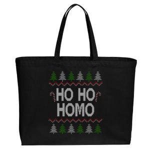 Ho Ho Ho Homo Homosexual Lgbt Ugly Christmas Meaningful Gift Cotton Canvas Jumbo Tote