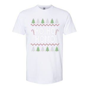 Ho Ho Ho Homo Homosexual Lgbt Ugly Christmas Meaningful Gift Softstyle CVC T-Shirt