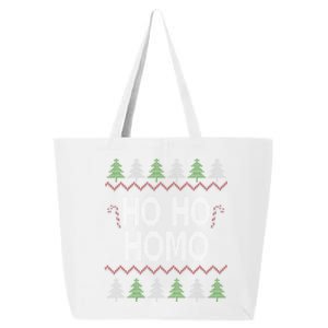 Ho Ho Ho Homo Homosexual Lgbt Ugly Christmas Meaningful Gift 25L Jumbo Tote