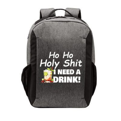 Ho Ho Holy I Need A Drink Funny Christmas Santa Claus Vector Backpack