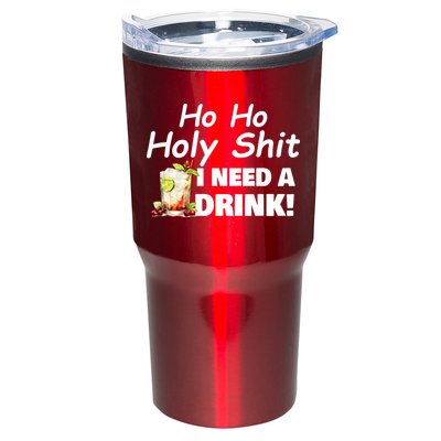 Ho Ho Holy I Need A Drink Funny Christmas Santa Claus Tumbler