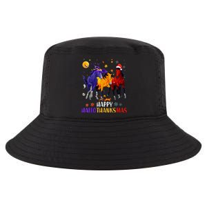 Happy Hallothanksmas Horse Halloween Thanksgiving Christmas Cool Comfort Performance Bucket Hat