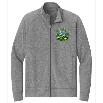 Hosta Hoarder Hostas Garden Lovers Yard Plants Hostas Stretch Full-Zip Cadet Jacket