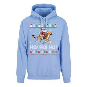 Ho Ho Ho Santa Claus Riding Cheetah Christmas Gift Unisex Surf Hoodie