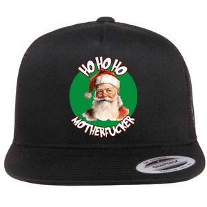 Ho Ho Ho Motherfucker Christmas Party  Flat Bill Trucker Hat