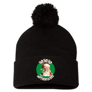 Ho Ho Ho Motherfucker Christmas Party  Pom Pom 12in Knit Beanie