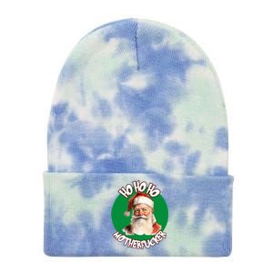 Ho Ho Ho Motherfucker Christmas Party  Tie Dye 12in Knit Beanie