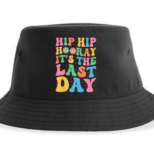 Hip Hip Hooray Its Last Day of School Hello Summer Teacher Sustainable Bucket Hat