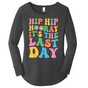 Hip Hip Hooray Its Last Day of School Hello Summer Teacher Women's Perfect Tri Tunic Long Sleeve Shirt