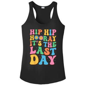 Hip Hip Hooray Its Last Day of School Hello Summer Teacher Ladies PosiCharge Competitor Racerback Tank