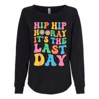 Hip Hip Hooray Its Last Day of School Hello Summer Teacher Womens California Wash Sweatshirt