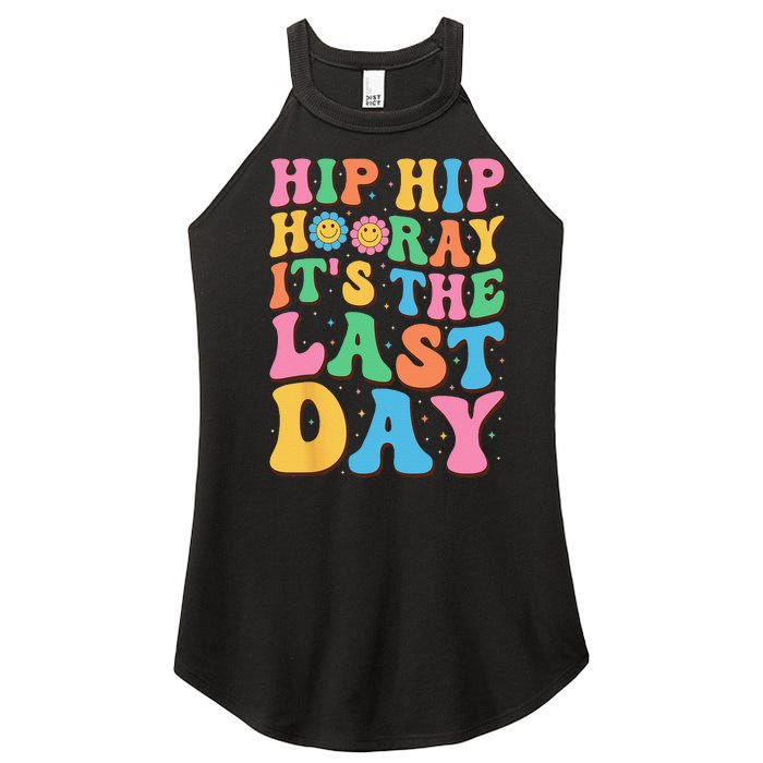 Hip Hip Hooray Its Last Day of School Hello Summer Teacher Women's Perfect Tri Rocker Tank