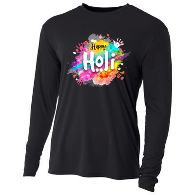 Happy Holi Holi Hai Hindu Holi Festival Festival Of Colors Cooling Performance Long Sleeve Crew