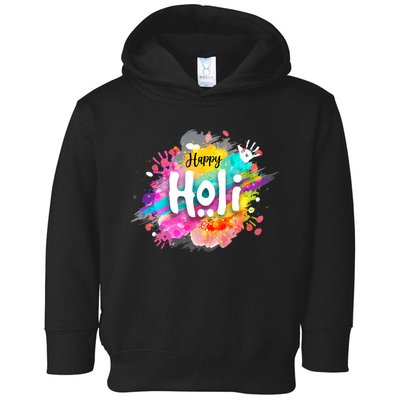 Happy Holi Holi Hai Hindu Holi Festival Festival Of Colors Toddler Hoodie