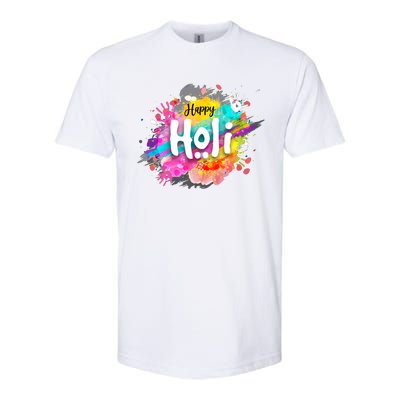 Happy Holi Holi Hai Hindu Holi Festival Festival Of Colors Softstyle CVC T-Shirt