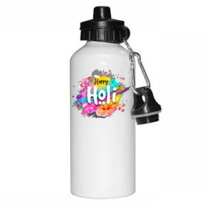 Happy Holi Holi Hai Hindu Holi Festival Festival Of Colors Aluminum Water Bottle