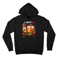 Happy Hallothanksmas Halloween Coffee Latte Thanksgiving Tall Hoodie