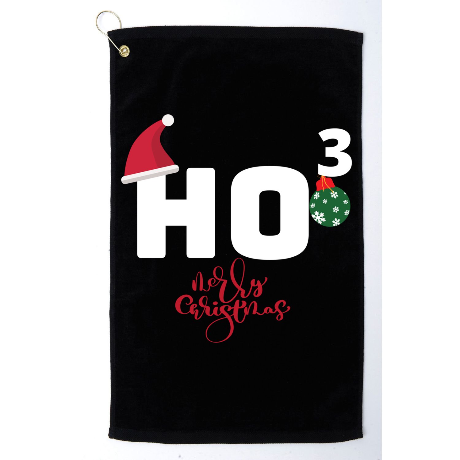 Ho Ho Ho Merry Christmas Ho3 Funny Gift Golf Towel