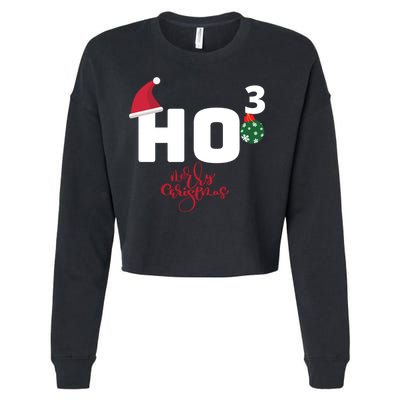 Ho Ho Ho Merry Christmas Ho3 Funny Gift Cropped Pullover Crew