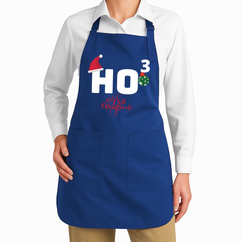 Ho Ho Ho Merry Christmas Ho3 Funny Gift Apron