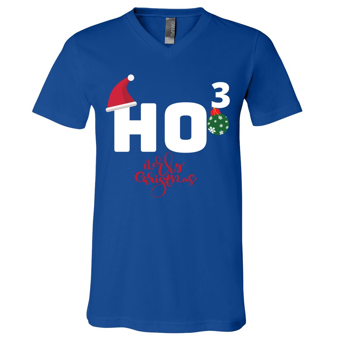 Ho Ho Ho Merry Christmas Ho3 Funny Gift V-Neck T-Shirt