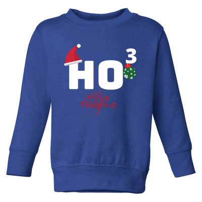 Ho Ho Ho Merry Christmas Ho3 Funny Gift Toddler Sweatshirt