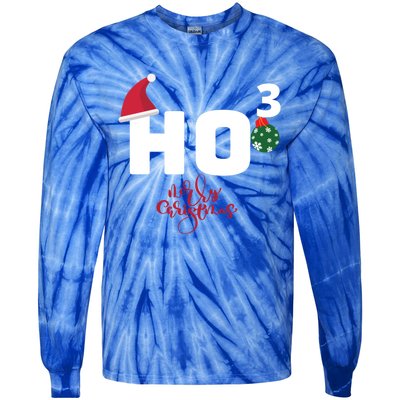 Ho Ho Ho Merry Christmas Ho3 Funny Gift Tie-Dye Long Sleeve Shirt