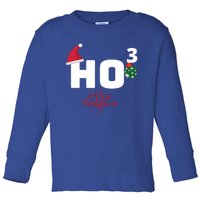 Ho Ho Ho Merry Christmas Ho3 Funny Gift Toddler Long Sleeve Shirt