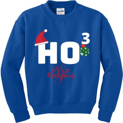 Ho Ho Ho Merry Christmas Ho3 Funny Gift Kids Sweatshirt