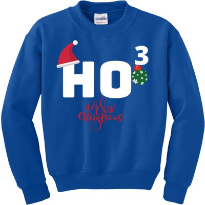 Ho Ho Ho Merry Christmas Ho3 Funny Gift Kids Sweatshirt