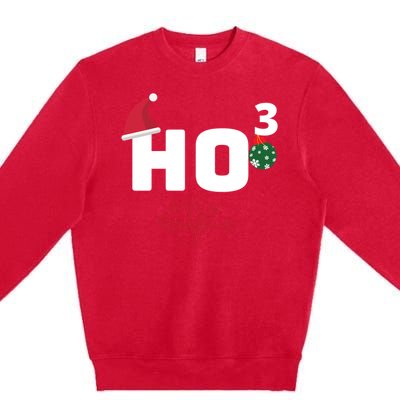 Ho Ho Ho Merry Christmas Ho3 Funny Gift Premium Crewneck Sweatshirt