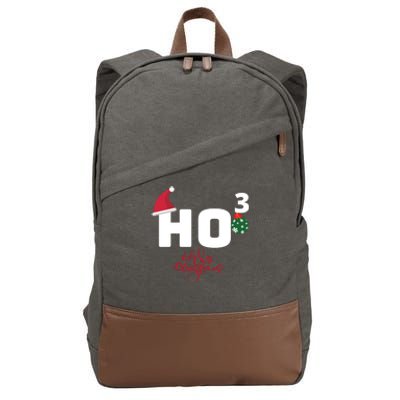 Ho Ho Ho Merry Christmas Ho3 Funny Gift Cotton Canvas Backpack